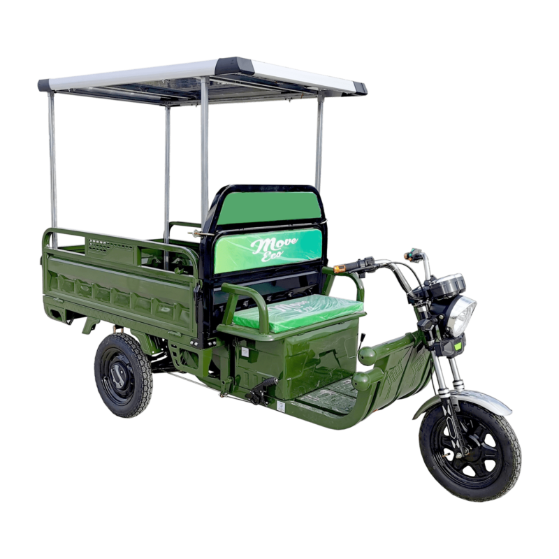 Cargo 500 elektromos tricikli fotovoltaikus panellel és 2 terepjáró kerékkel (P6/P15)